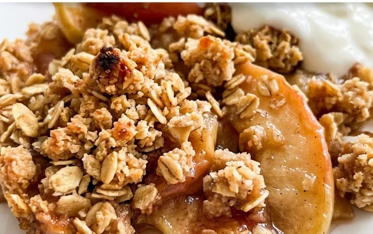 Healthy Breakfast Apple Crum extractble