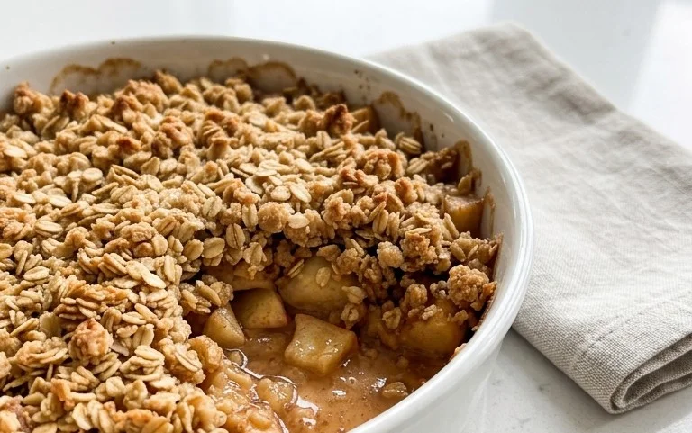 Healthy Breakfast Apple Crum extractble