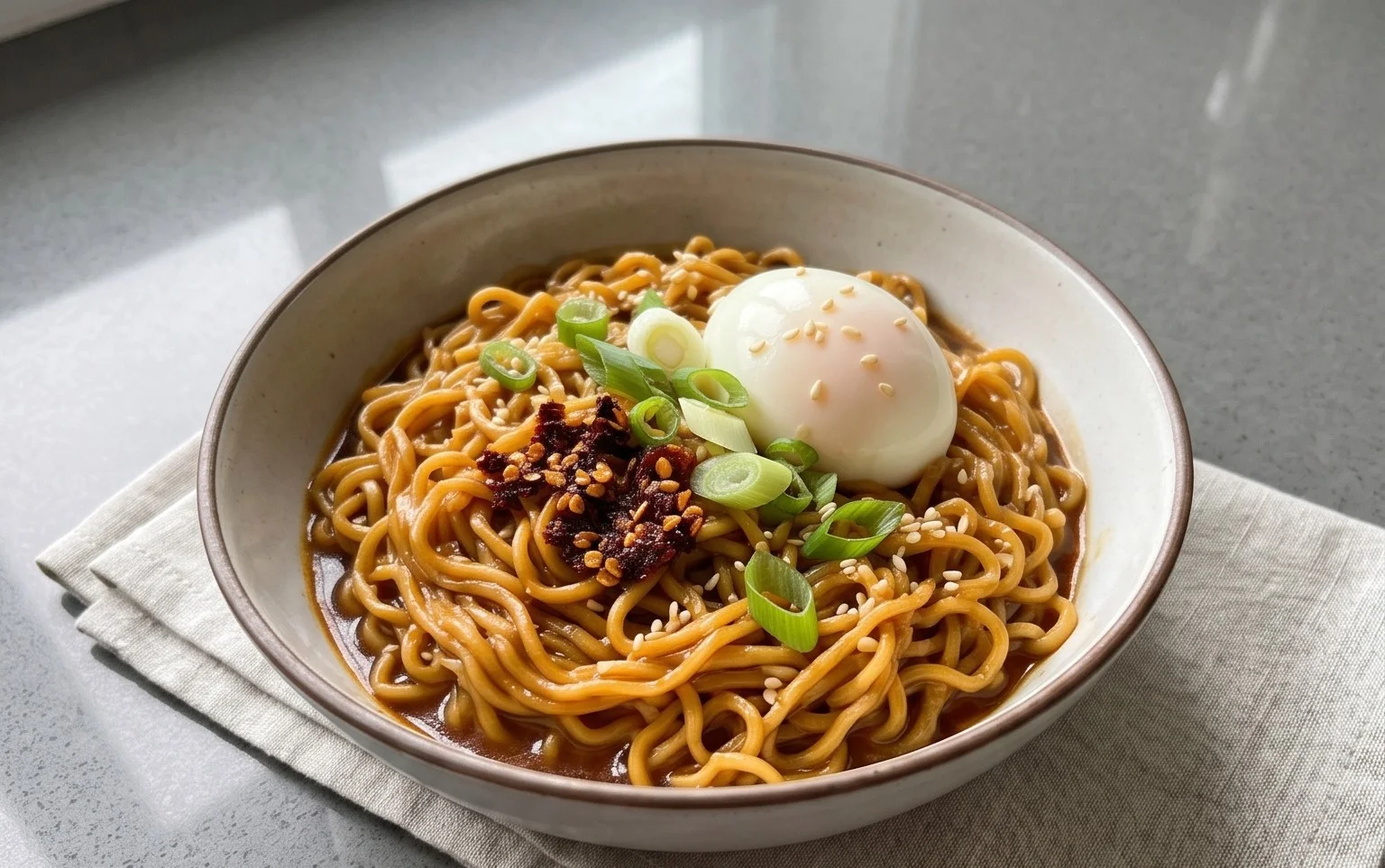 Easy Saucy Ramen Noodles