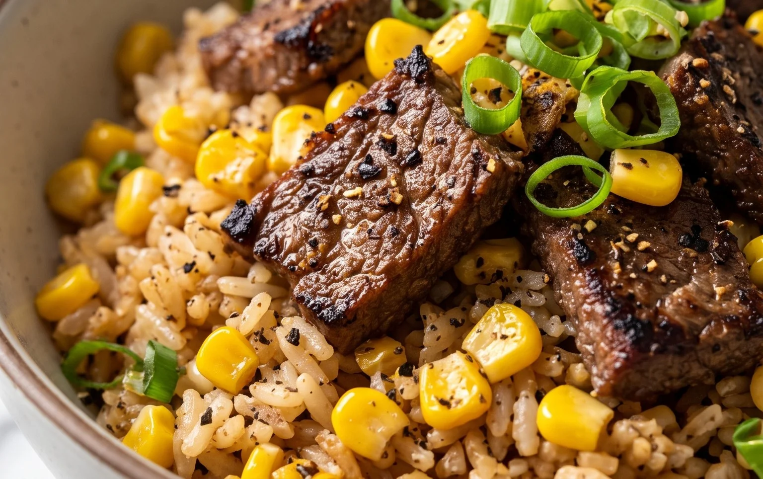 Beef Pepper Rice Bowl is a delicious meal option.
