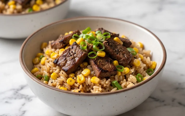 Beef Pepper Rice Bowl is a delicious meal option.