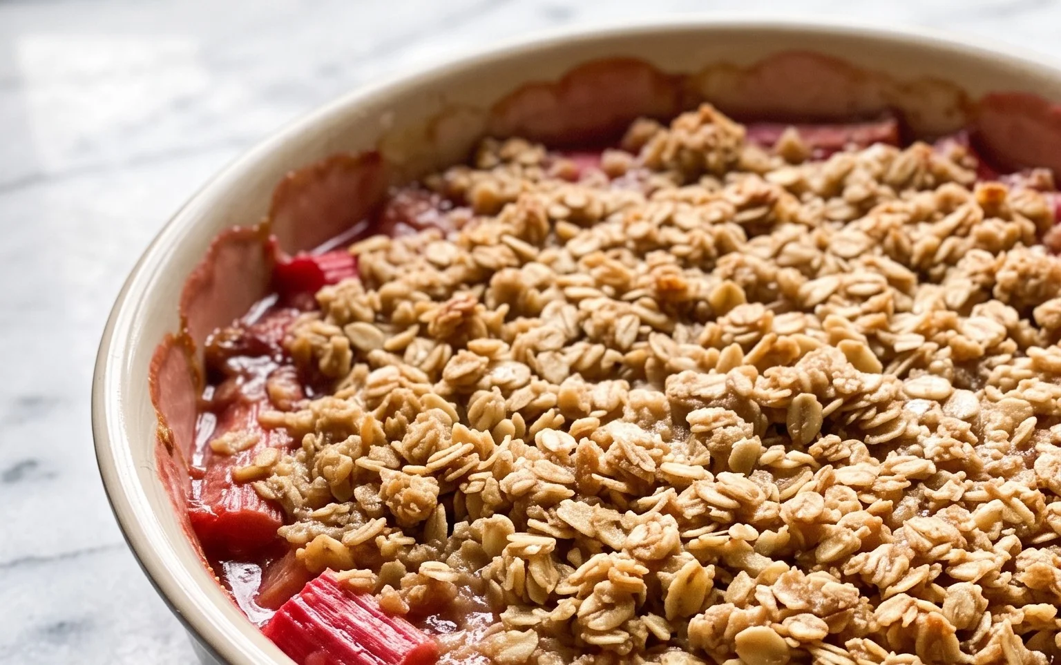 Easy Rhubarb Crisp
