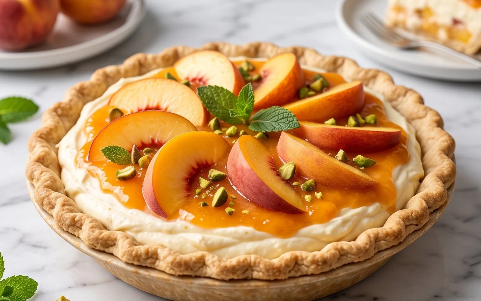 Peaches and Cream Pie