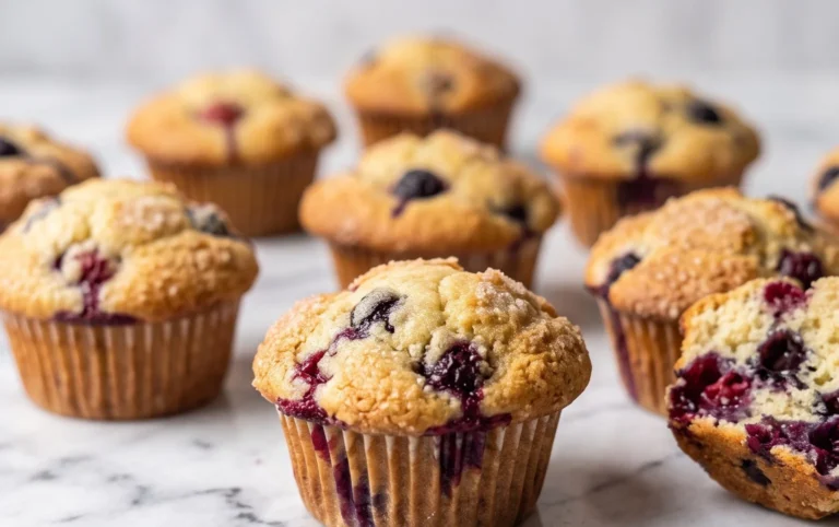 Bakery Style Mixed Berry Muffins | with Frozen Berries