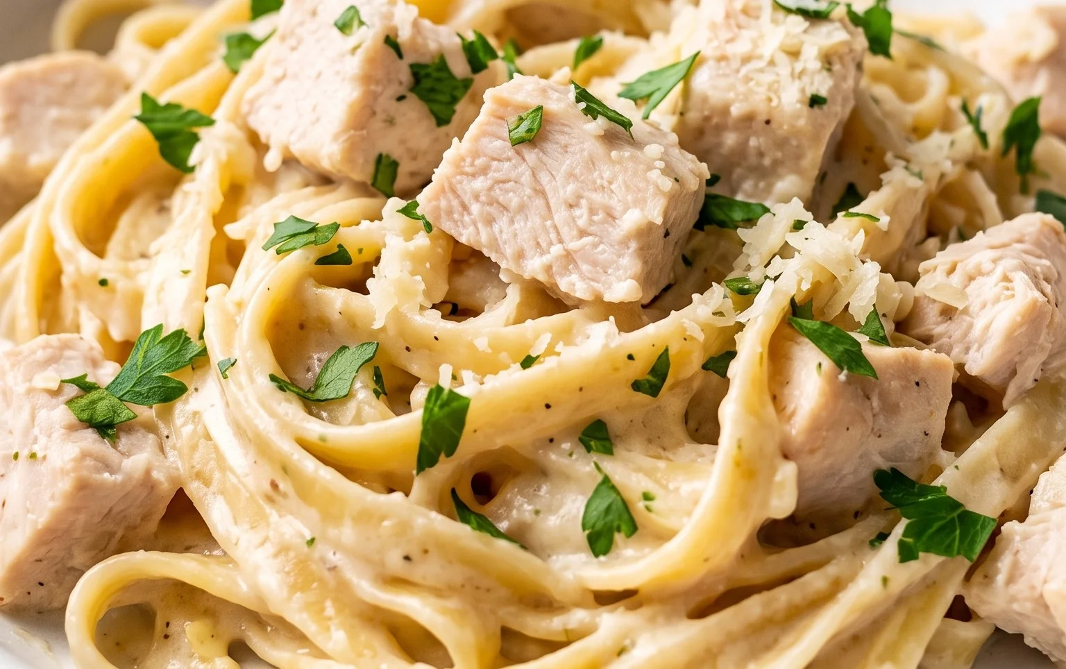 Low Calorie Chicken Alfredo