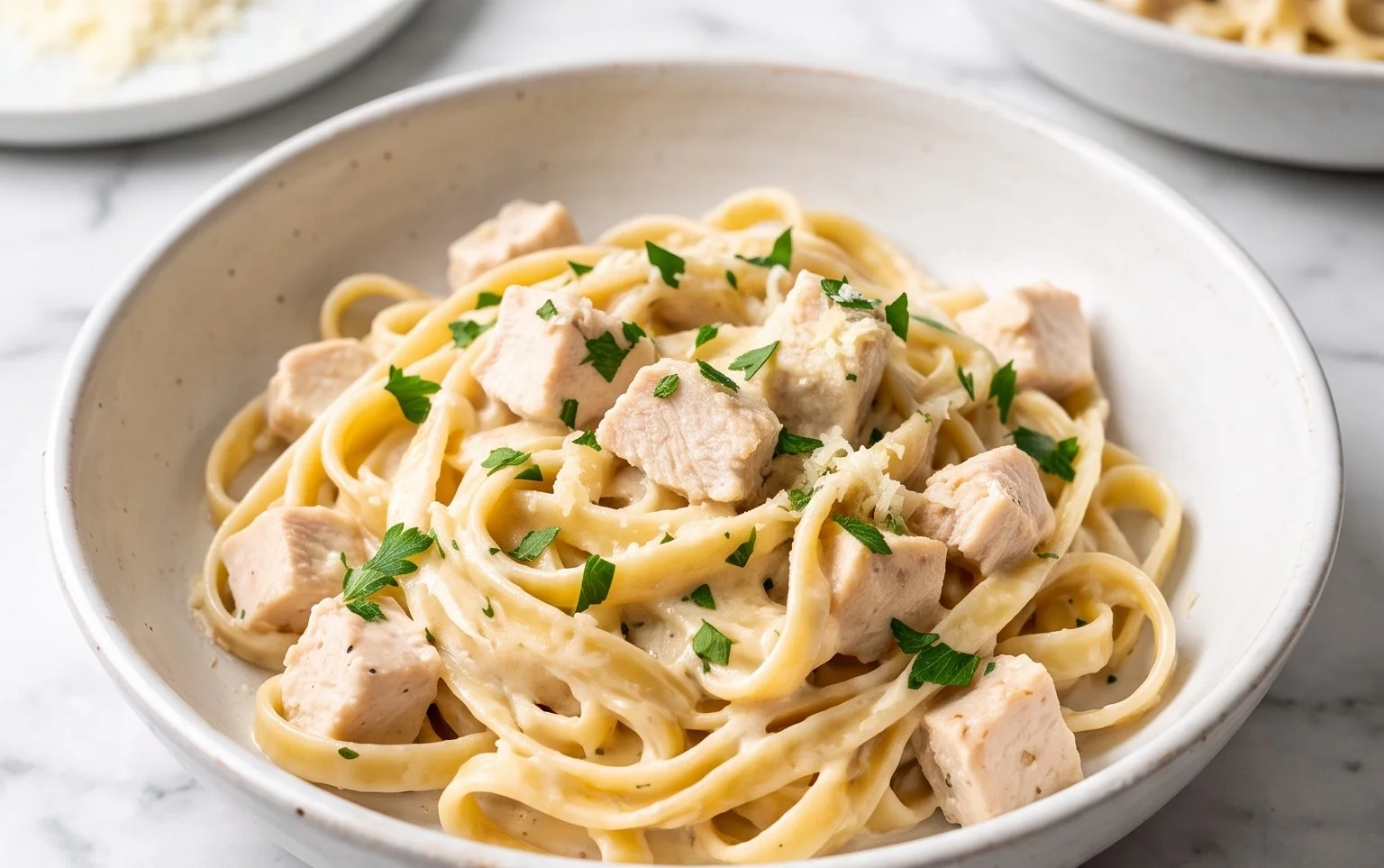 Low Calorie Chicken Alfredo