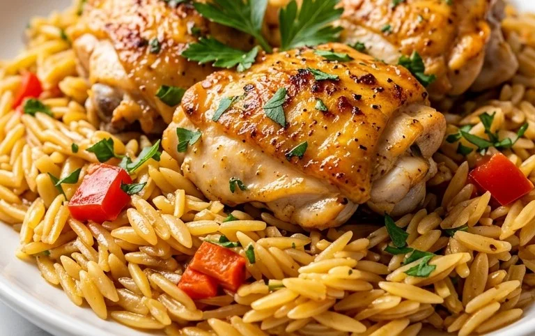 Chicken Orzo (30-Minutes, One-Pan)