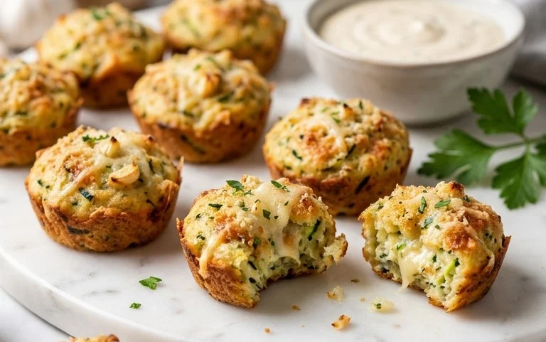 Zucchini Garlic Bites