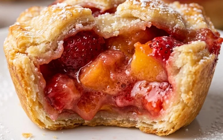 Strawberry Peach Pie Bites
