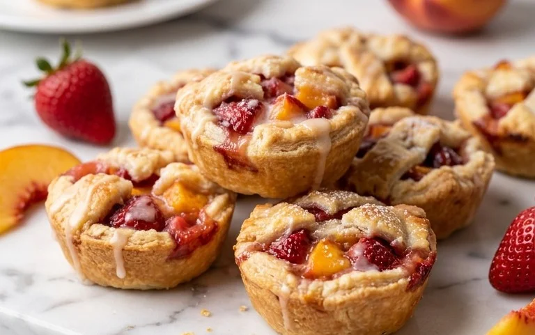 Strawberry Peach Pie Bites
