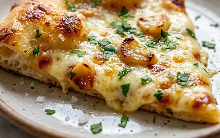 buttery garlic pizza