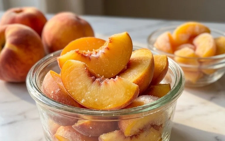 Freezing Peaches, How to Easily Freeze Peaches