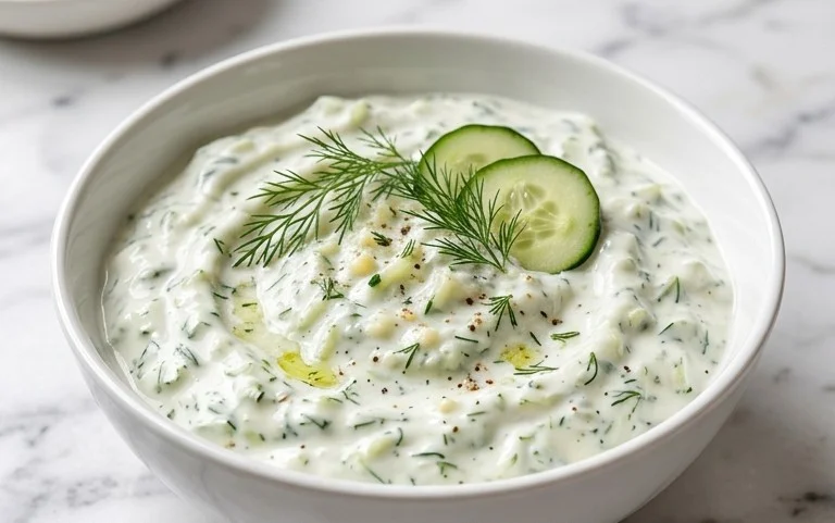 Cucumber Dip with Sour Cream and Dill