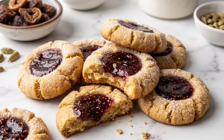 Cardamom Fig Thumbprint Cookies