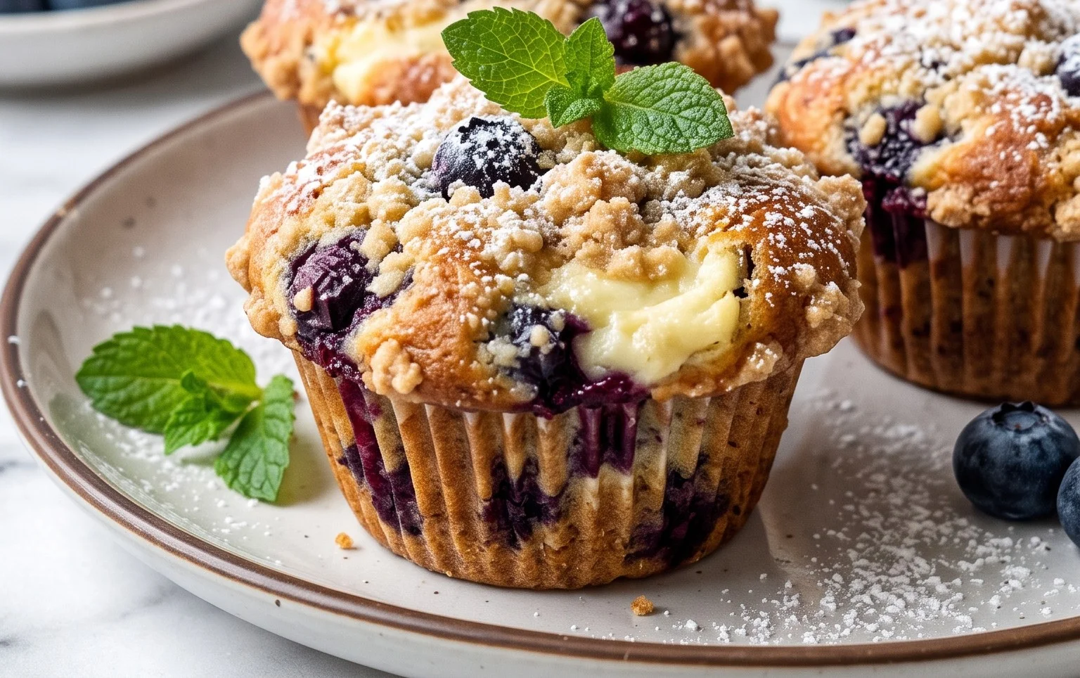 Berry Cream Cheese Muffins