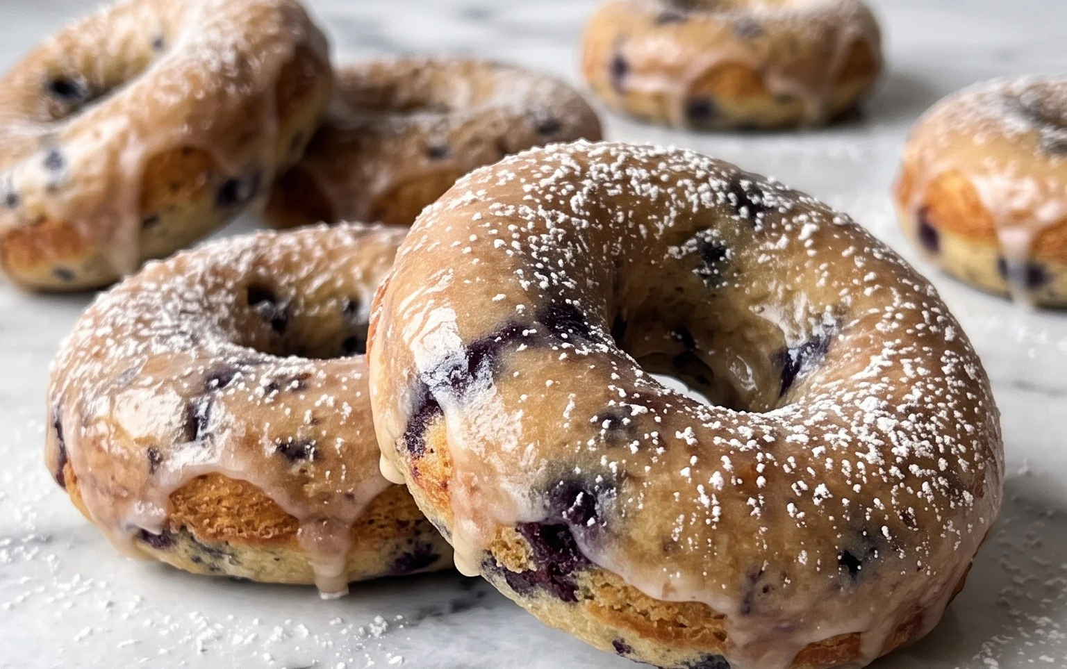 Blueberry Cake Donuts