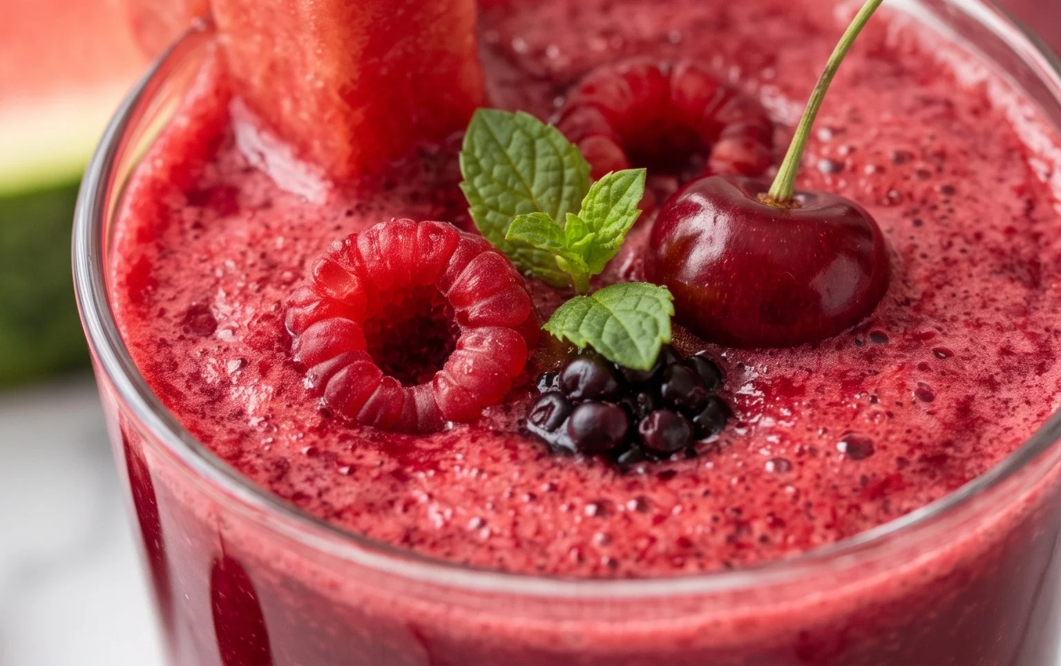 Watermelon Cherry Berry Beet Juice