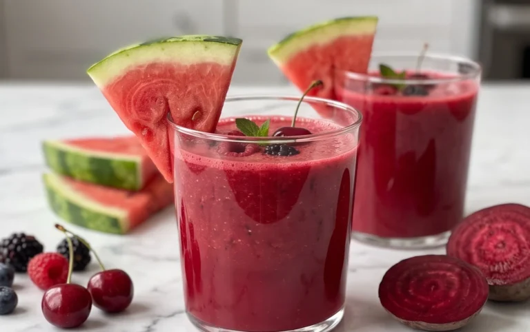 Watermelon Cherry Berry Beet Juice
