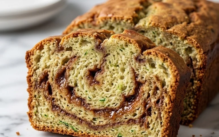Moist and Delicious Cinnamon Swirl Zucchini Bread