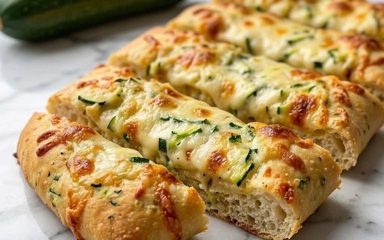 Cheesy Zucchini Breadsticks