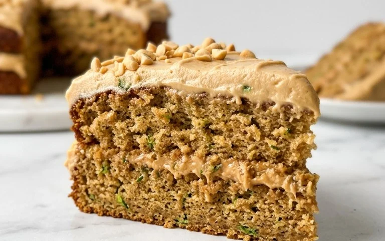 Moist Peanut Butter Zucchini Cake Recipe