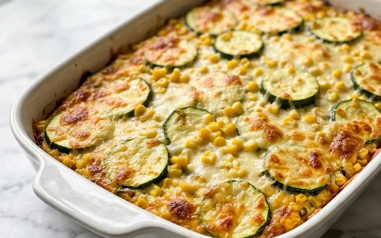Zucchini Corn Parmesan Bake Recipe