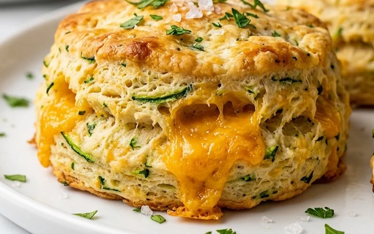 Zucchini Cheddar Biscuits