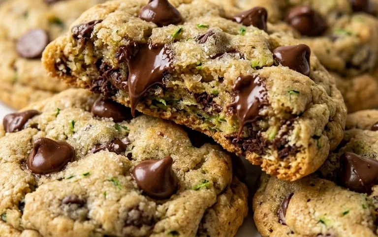 Soft Zucchini Cookies with Chocolate Chips