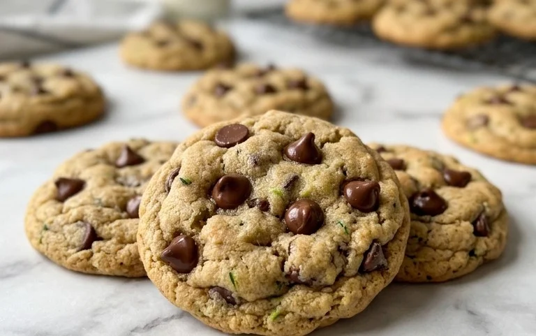 Soft Zucchini Cookies with Chocolate Chips