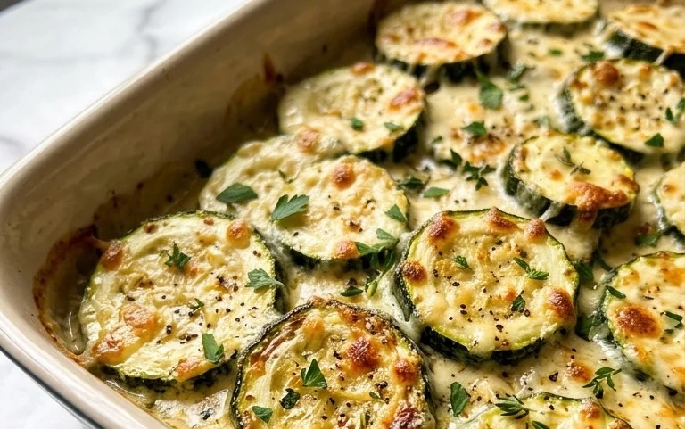 Creamy Parmesan Zucchini