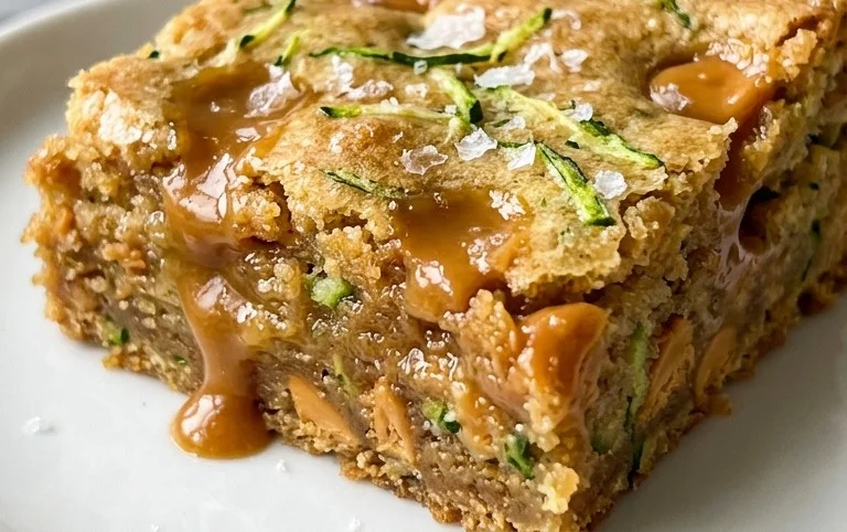 Chewy Butterscotch Zucchini Blondies