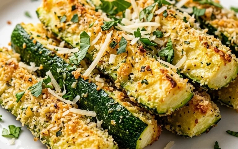 Baked Zucchini Sticks (Oven or Air Fryer)