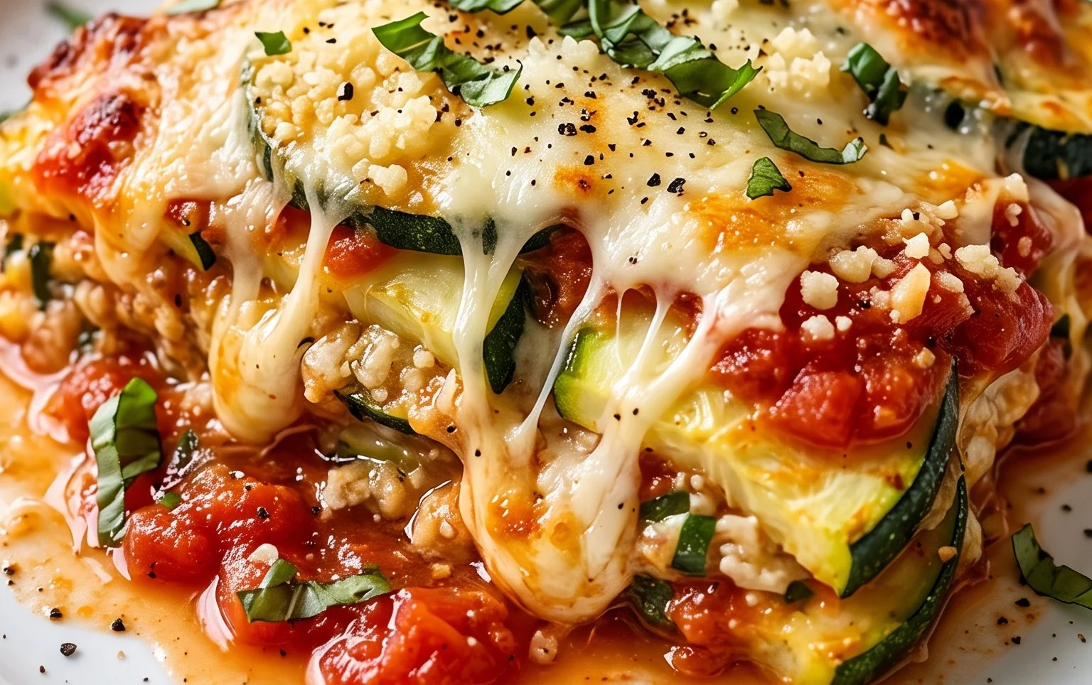 Three Cheese Zucchini Parmesan