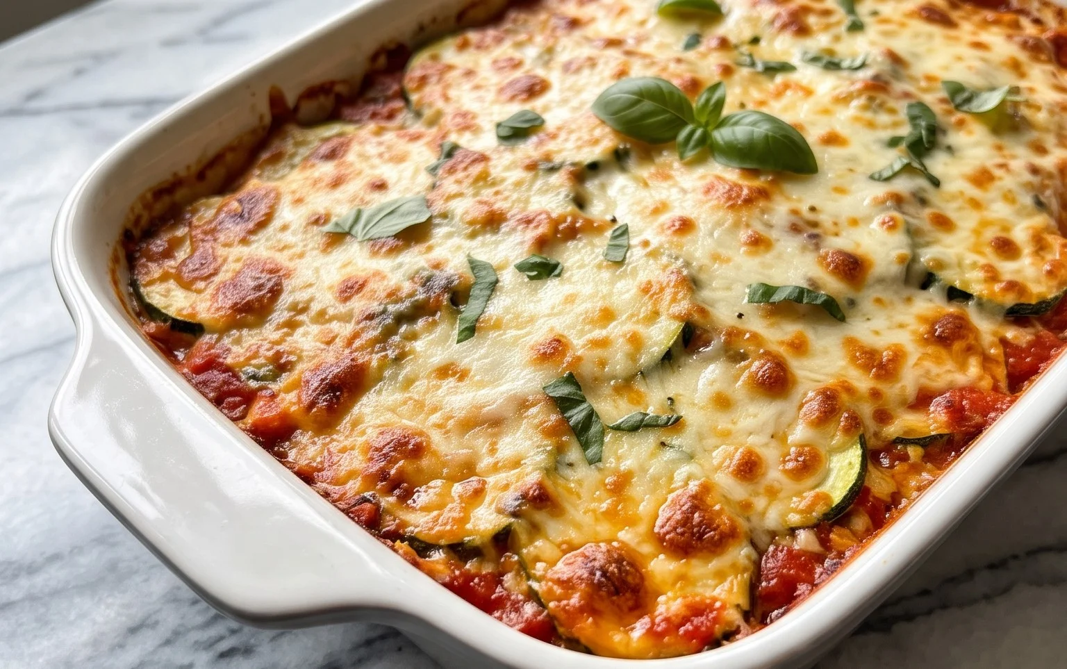 Three Cheese Zucchini Parmesan