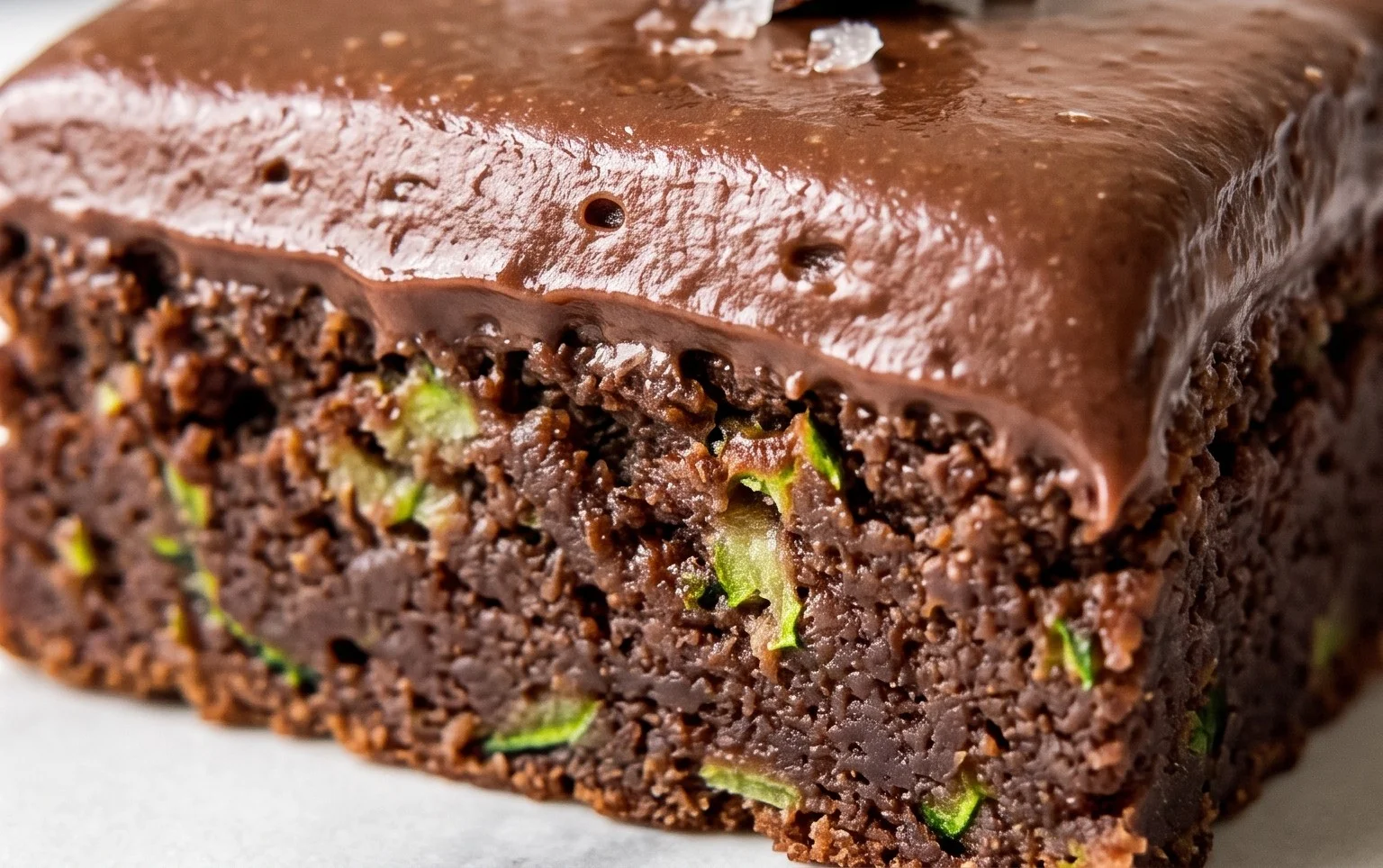 Zucchini Brownies with 1 minute Frosting!