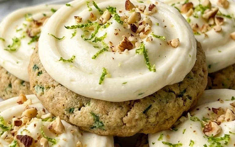 Zucchini Cookies with Cream Cheese Frosting