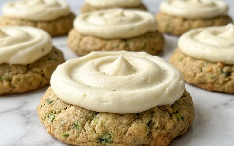 Zucchini Cookies with Cream Cheese Frosting